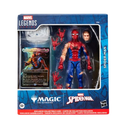 Hasbro Marvel Legends Magic the Gathering Spider-Man Bundle Pack of 4 (Agent Anti-Venom , Damaged Spider-Man, Iron Spider, and Man-Wolf) Action Figures