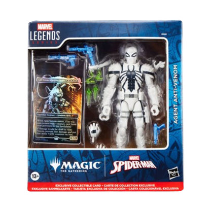 Hasbro Marvel Legends Magic the Gathering Spider-Man Bundle Pack of 4 (Agent Anti-Venom , Damaged Spider-Man, Iron Spider, and Man-Wolf) Action Figures