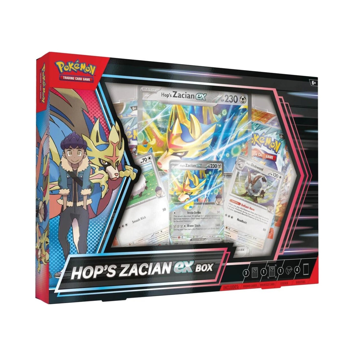 Pokemon TCG Hop’s Zacian ex Box – Promo Cards, Oversize Card, and 4 Booster Packs