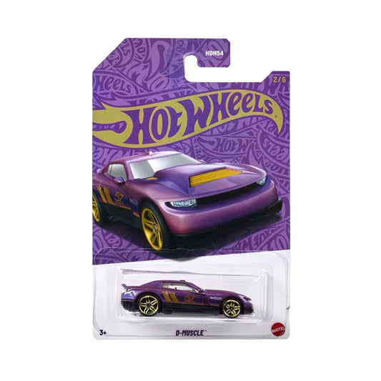 D-Muscle 2/6 Hot Wheels Pearl and Chrome Vehicle 2025 Mix 1 - 1:64 Scale Die-Cast Collectible Toy Car