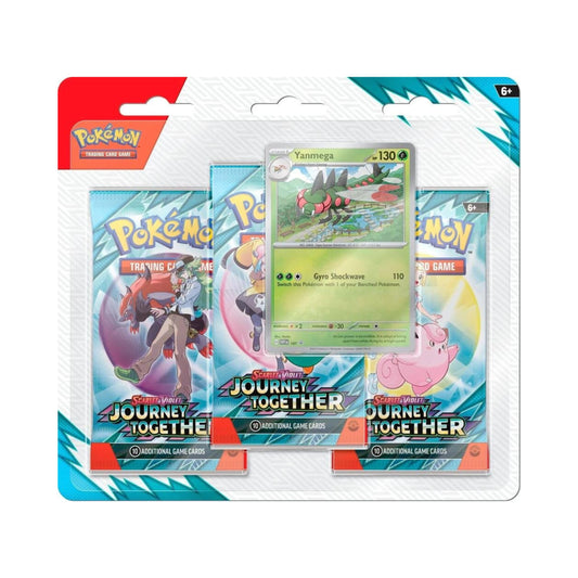 Journey Together 3 Pack Blister Pack - Pokémon TCG Scarlet & Violet 9 - Official Pokémon Cards Booster Pack, Collector Booster, Pokémon Deck, Anime Cards & Trading Cards Set