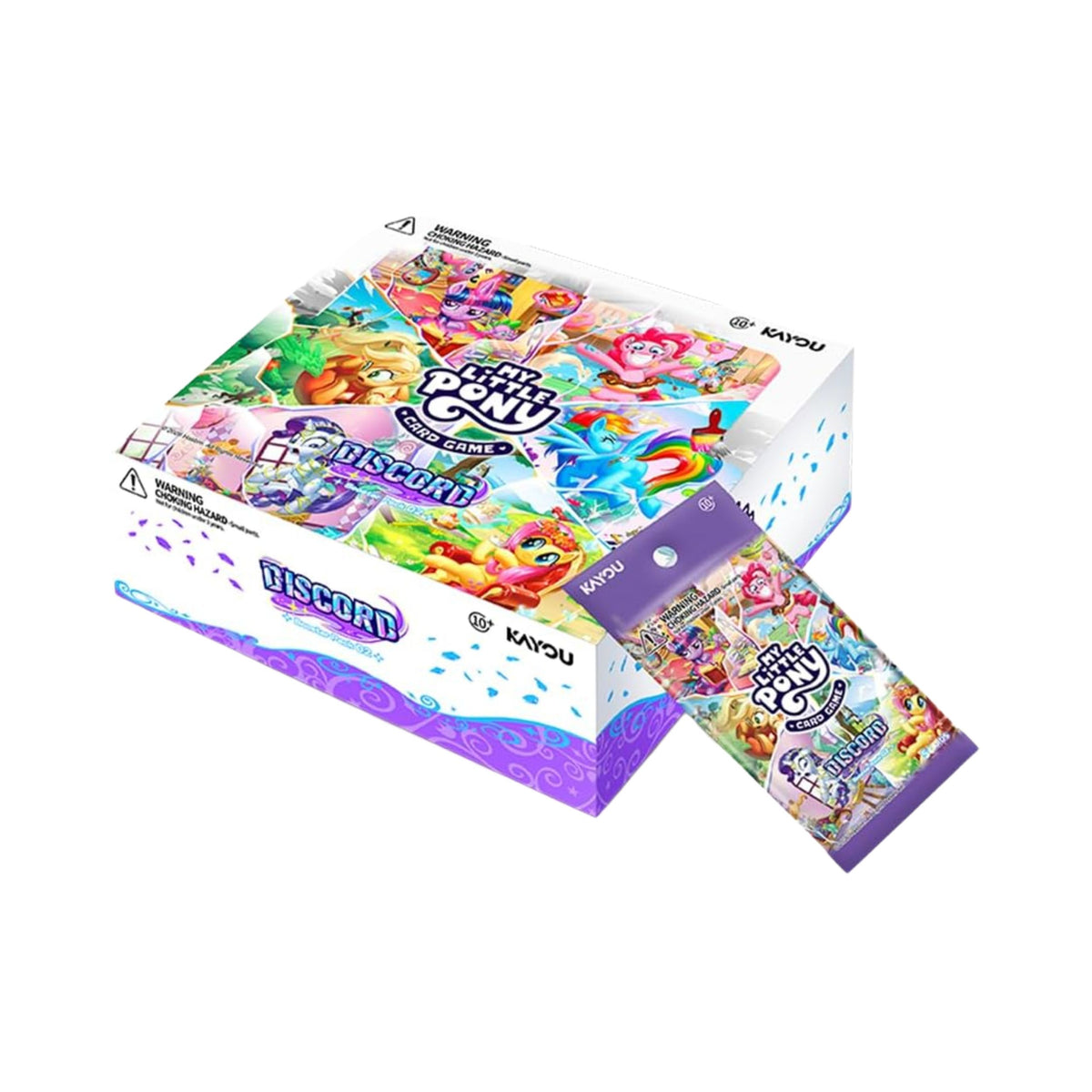 Kayou My Little Pony BNA02 Discord Foil Edition Booster Box, 20 Packs, 5 Cards per Pack, Trading Cards, TCG Collectible Card Game, Collector Booster for Fans and Collectors
