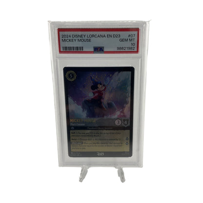 2024 DISNEY LORCANA EN D23 MICKEY MOUSE PSA #07 GEM MT 10