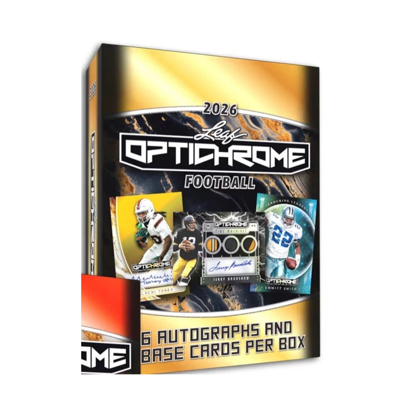 2026 Leaf Optichrome Football Hobby Box Sealed Case with 12 Sealed Hobby Boxes