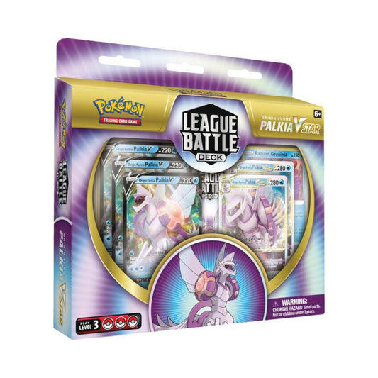 Pokemon TCG League Battle Deck Origin Forme Palkia VSTAR with ready to play pokemon card deck.