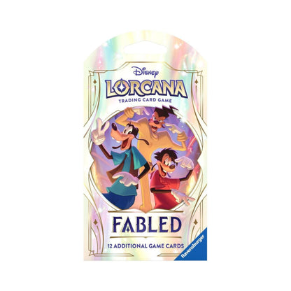 Disney Lorcana Trading Card Game Fabled Sleeved Booster Pack – Collectible Disney Lorcana Cards