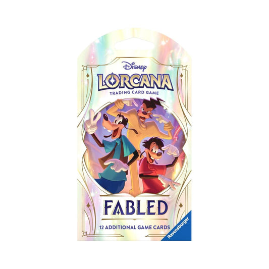 Disney Lorcana Trading Card Game Fabled Sleeved Booster Pack – Collectible Disney Lorcana Cards