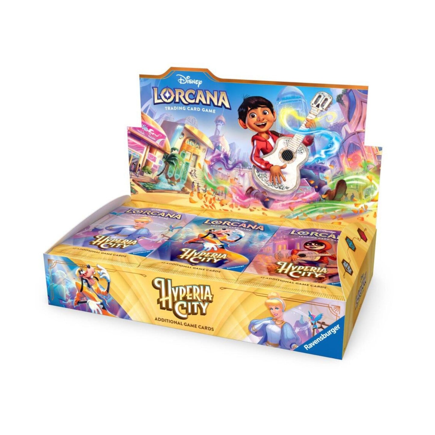 Disney Lorcana: Hyperia City Booster Box, 24 Booster Packs, 12 Cards Per Pack, 288 Cards Total, Trading Card Game Collectible Cards for Players and Collectors (PREORDER - Release Date October 23, 2026)