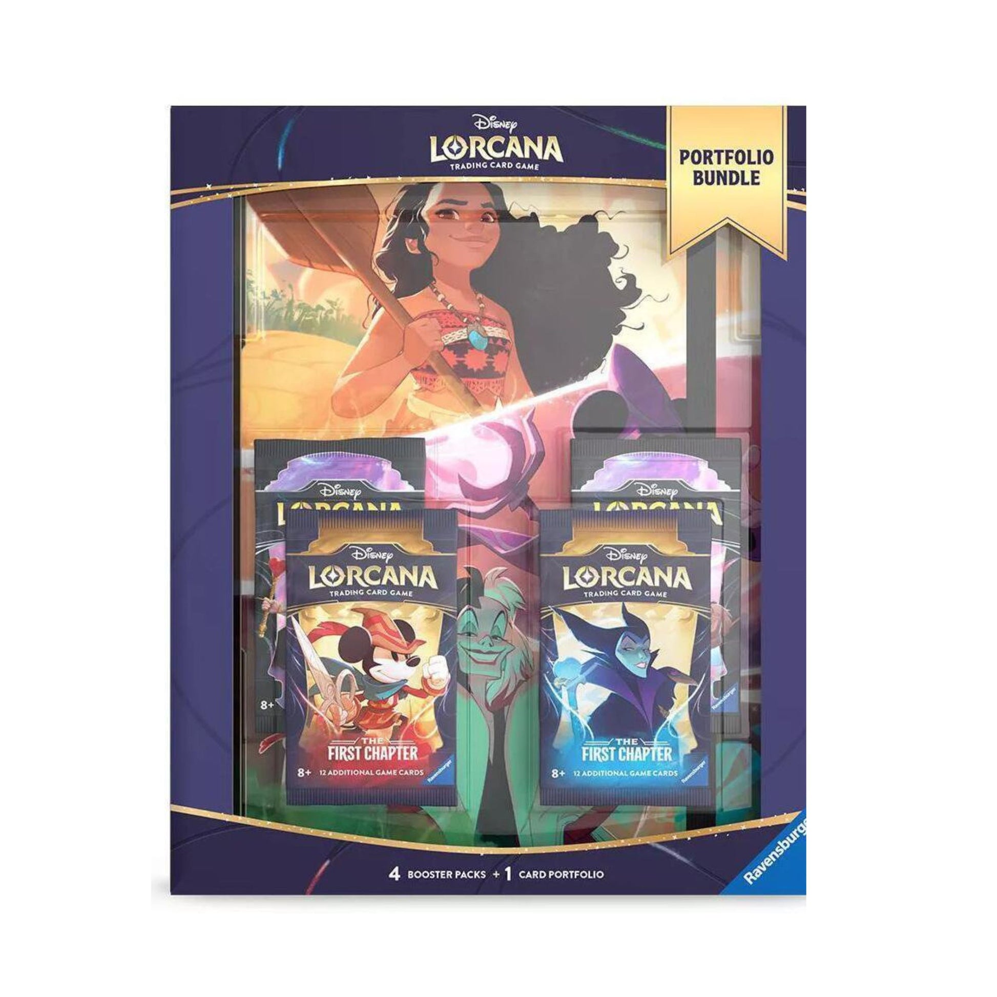Lorcana TCG Portfolio Bundle The First Chapter Card Storage Set