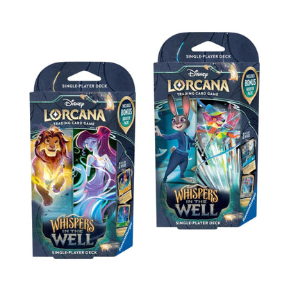 Disney Lorcana TCG Whispers in the Well Starter Decks Set of 2 (Amber & Emerald and Sapphire & Steel)  Collectible Card Game - Estimated Arrival: Nov 14, 2025 (PRE-SALE)