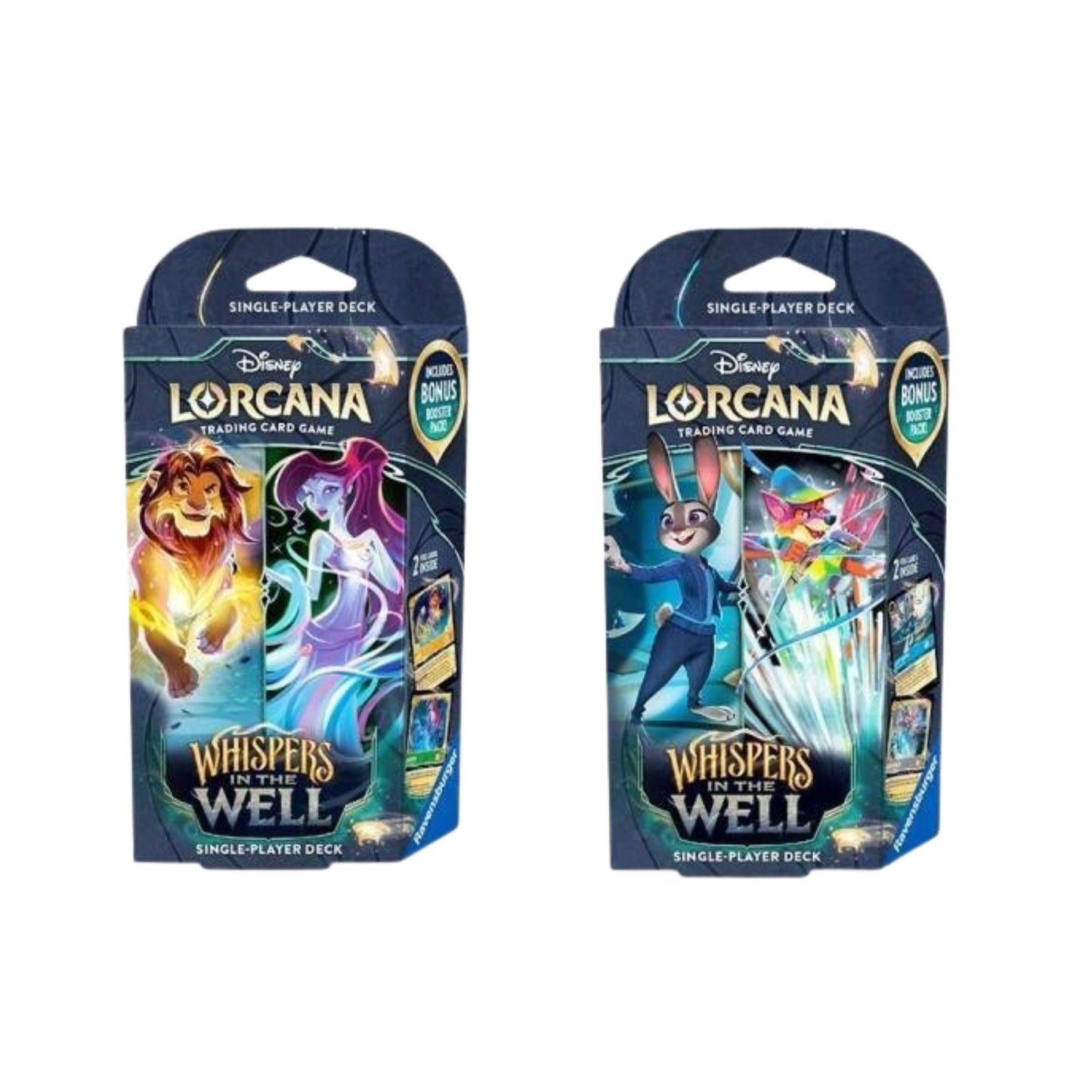 Disney Lorcana TCG Whispers in the Well Starter Decks Set of 2 (Amber & Emerald and Sapphire & Steel)  Collectible Card Game - Estimated Arrival: Nov 14, 2025 (PRE-SALE)