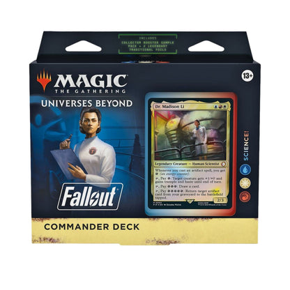 Magic The Gathering TCG Universes Beyond Fallout Science Commander Deck – MTG Cards