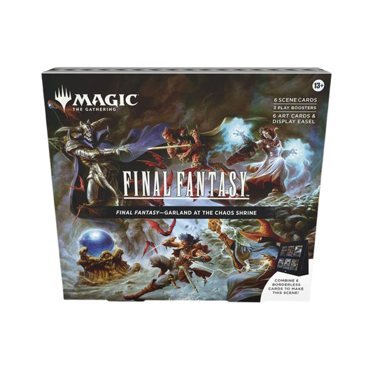 FINAL FANTASY – Scene Box (Garland at the Chaos Shrine) | Magic: The Gathering TCG Crossover | 6 Foil Borderless Cards + 3 Play Boosters + Display Easel  - Estimated Arrival: Dec. 2025 (PRE-SALE)