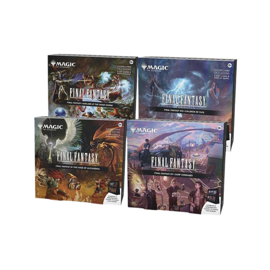 FINAL FANTASY - Scene Box Case | Magic: The Gathering TCG Crossover | Includes 4 Scene Boxes with Foil Cards, Art Cards, Play Boosters & Display Easels - Estimated Arrival: Dec. 2025 (PRE-SALE)