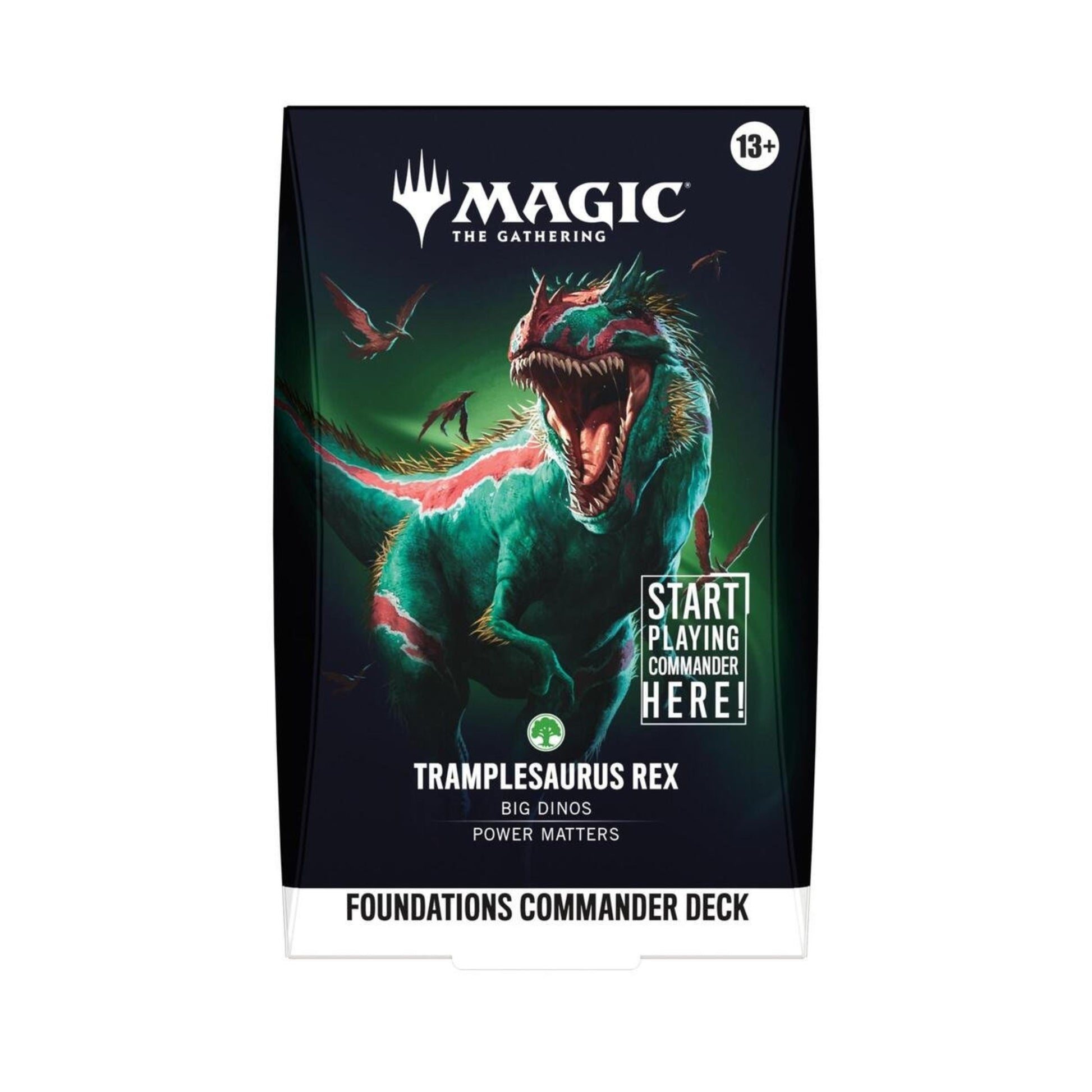 Magic The Gathering Foundations Commander Deck Tramplesaurus Rex FDC, –  COLLECTION REALM