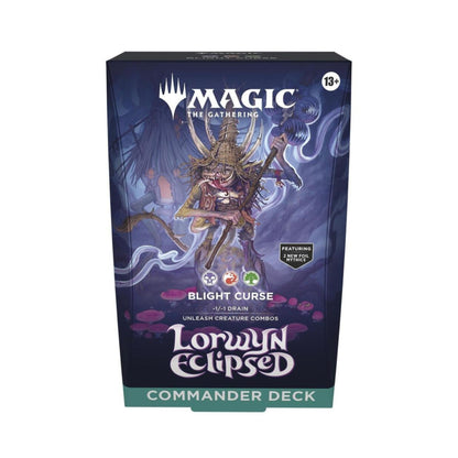 Magic: The Gathering Lorwyn Eclipsed Commander Deck - Blight Curse Commander Deck - Estimated Arrival: Jan. 2026 (PRE-ORDER)