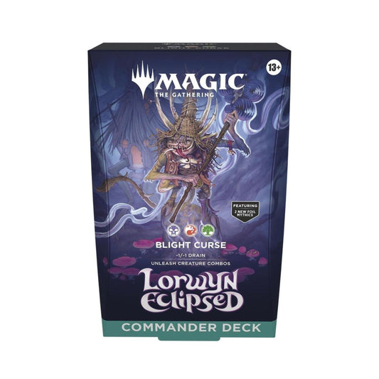 Magic: The Gathering Lorwyn Eclipsed Commander Deck - Blight Curse Commander Deck - Estimated Arrival: Jan. 2026 (PRE-ORDER)