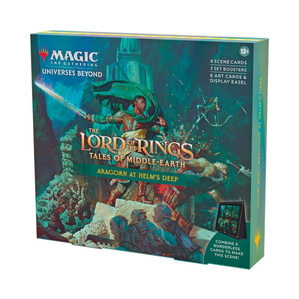 Magic The Gathering Universes Beyond The Lord of the Rings Tales of Middle-earth Scene Box Aragorn at Helms Deep