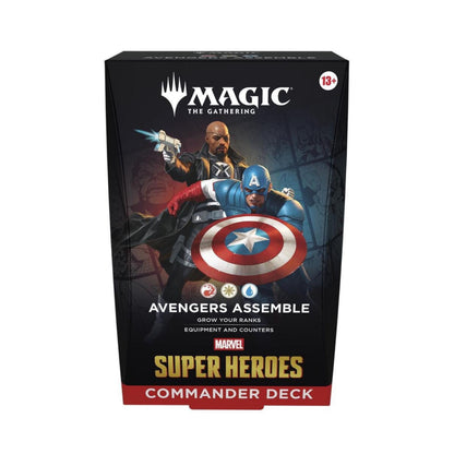 mtg superhero cards Magic: The Gathering Marvel Super Heroes Commander Deck