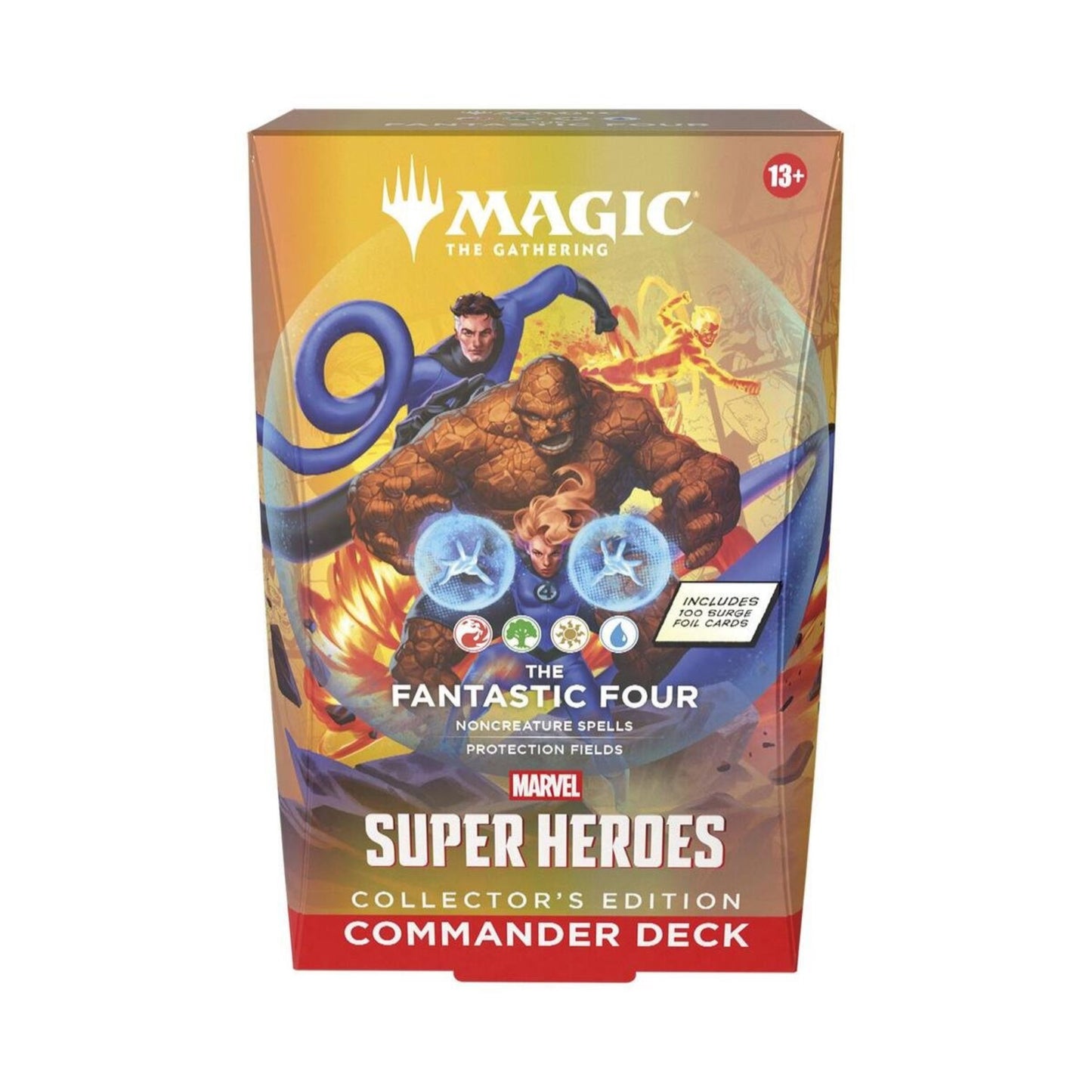 MTG MSH The Fantastic Four CE Commander Deck – Marvel Super Heroes Collector’s Edition – Ready-to-Play Magic: The Gathering Deck with 100 Surge Foil Cards (PRE-ORDER JUNE)