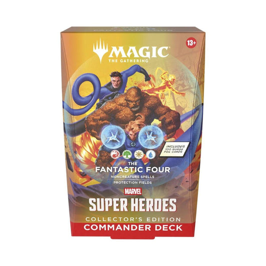 MTG MSH The Fantastic Four CE Commander Deck – Marvel Super Heroes Collector’s Edition – Ready-to-Play Magic: The Gathering Deck with 100 Surge Foil Cards (PRE-ORDER JUNE)