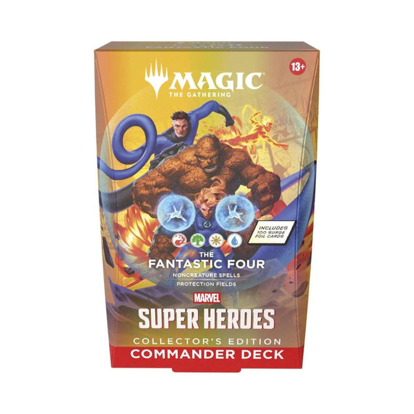 MTG MSH The Fantastic Four CE Commander Deck – Marvel Super Heroes Collector’s Edition – Ready-to-Play Magic: The Gathering Deck with 100 Surge Foil Cards (PRE-ORDER JUNE)