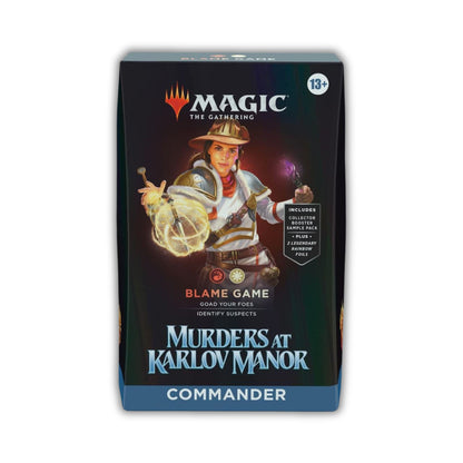 MTG Murders At Karlov Manor Blame Game Commander Deck Magic The Gathering Cards