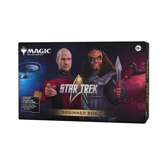 Magic: The Gathering | Star Trek Beginner Box | 2 Instant-Play Decks, 8 Jumpstart Decks, 2 Learn-to-Play Guides, 2 Playmats & 2 Spindown Life Counters (PREORDER - Release Date November 13, 2026)