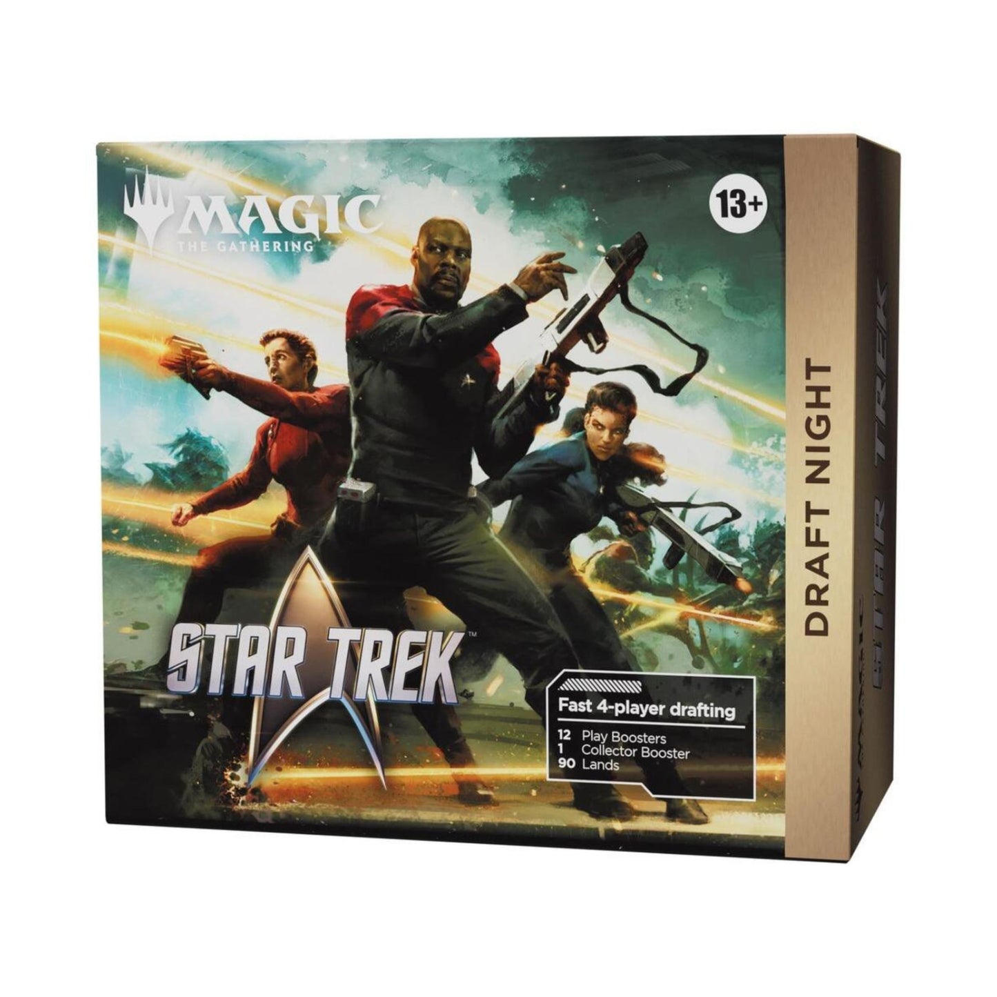 Magic: The Gathering | Star Trek Draft Night – 4-Player Pick-Two Draft Kit with 12 Play Boosters, 1 Collector Booster & 90 Lands – Star Trek Trading Card Game (PREORDER - Release Date November 13, 2026)