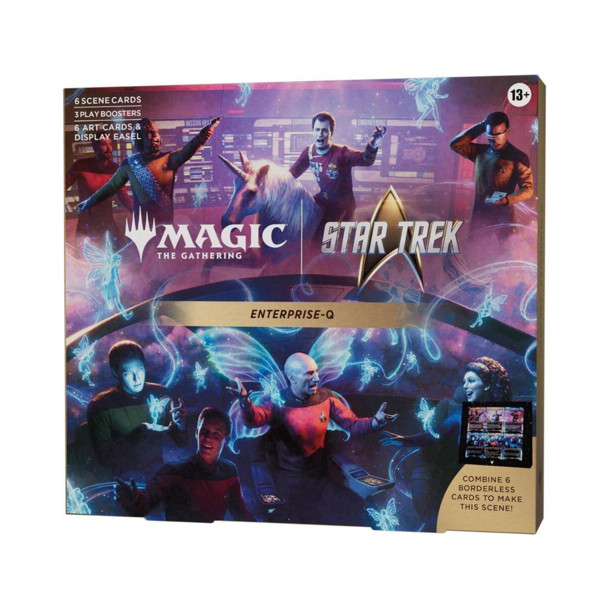 Magic: The Gathering | Star Trek Enterprise-Q Scene Box, 6 Foil Scene Cards, 6 Art-Only Cards, 3 Play Boosters & Display Easel, Collectible TCG Set (PREORDER - Release Date November 13, 2026)