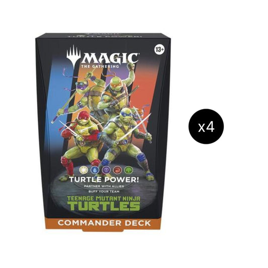 Magic: The Gathering - Teenage Mutant Ninja Turtles Commander Deck 4ct