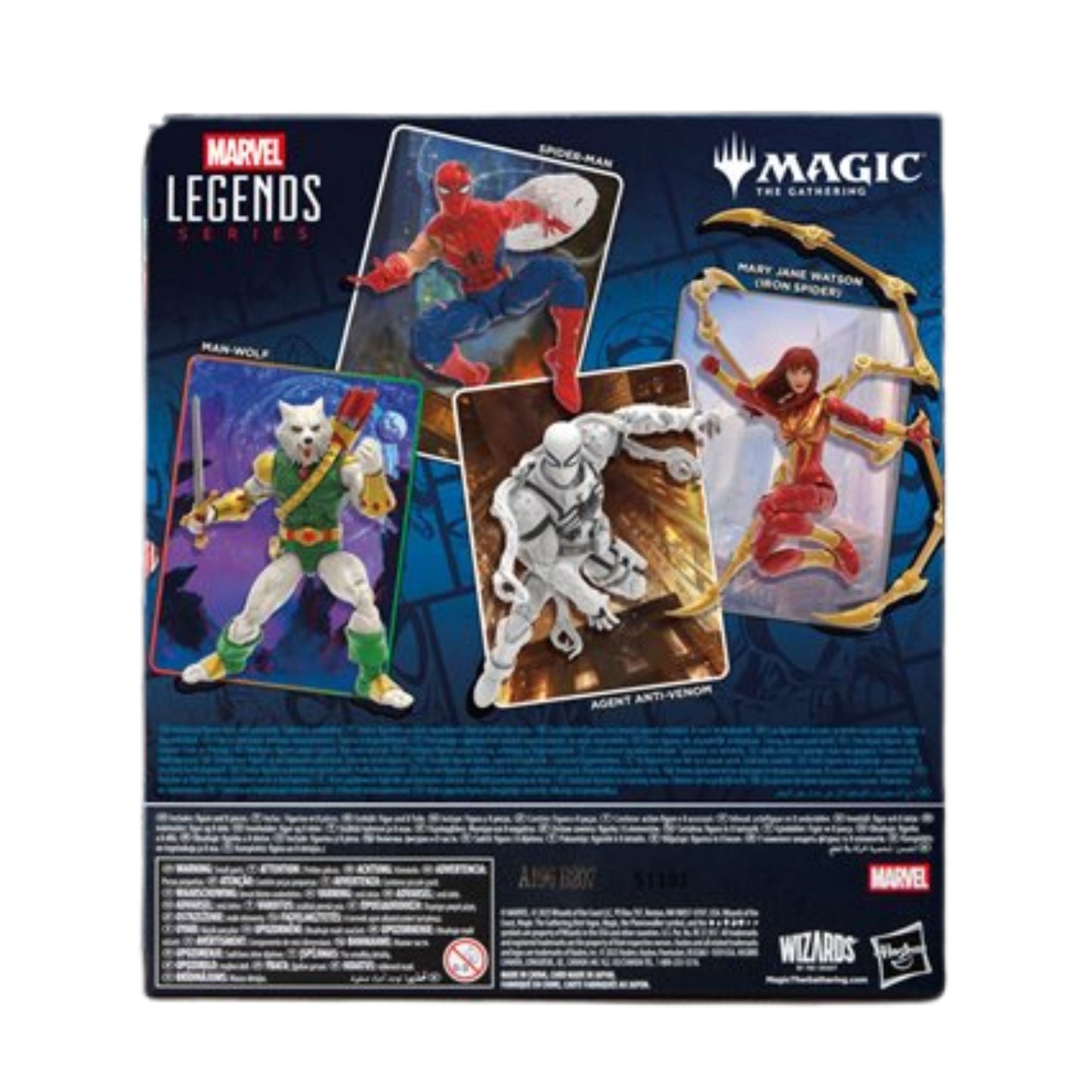 Marvel Legends Series Battle-Damaged Spider-Man 6-Inch Action Figure – Spider-Man Marvel Legends Magic: The Gathering Collectible