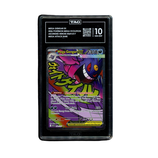 Pokemon Mega Gengar ex TAG 10 graded Pokemon TCG trading card