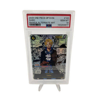 2025 One Piece Sabo - MANGA ALTERNATE ART -  OP13 English PSA 10