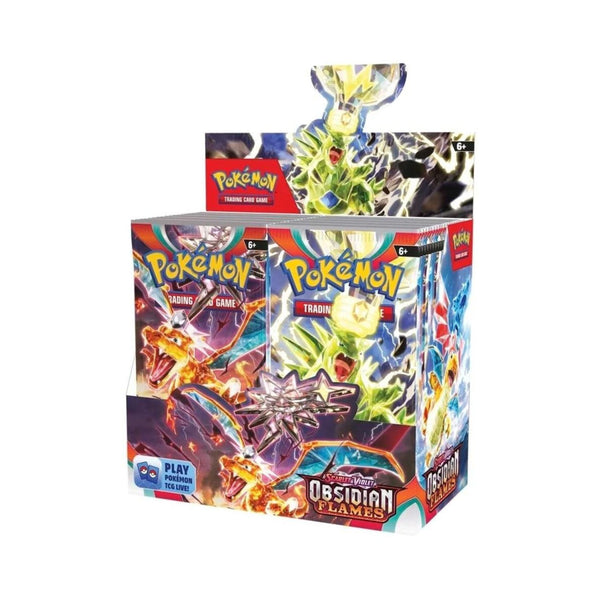 Pokemon TCG Scarlet and Violet Obsidian Flames Booster Box with 36 sealed booster packs