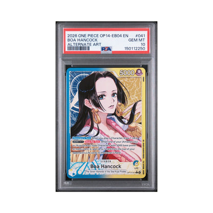One Piece Card Game Boa Hancock OP14-041 alternate art PSA 10 graded card