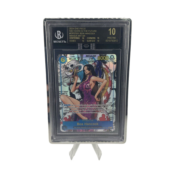 ONE PIECE - OP07-051 Boa Hancock MANGA ART-SR BGS 10 PRISTINE BLACK LABEL
