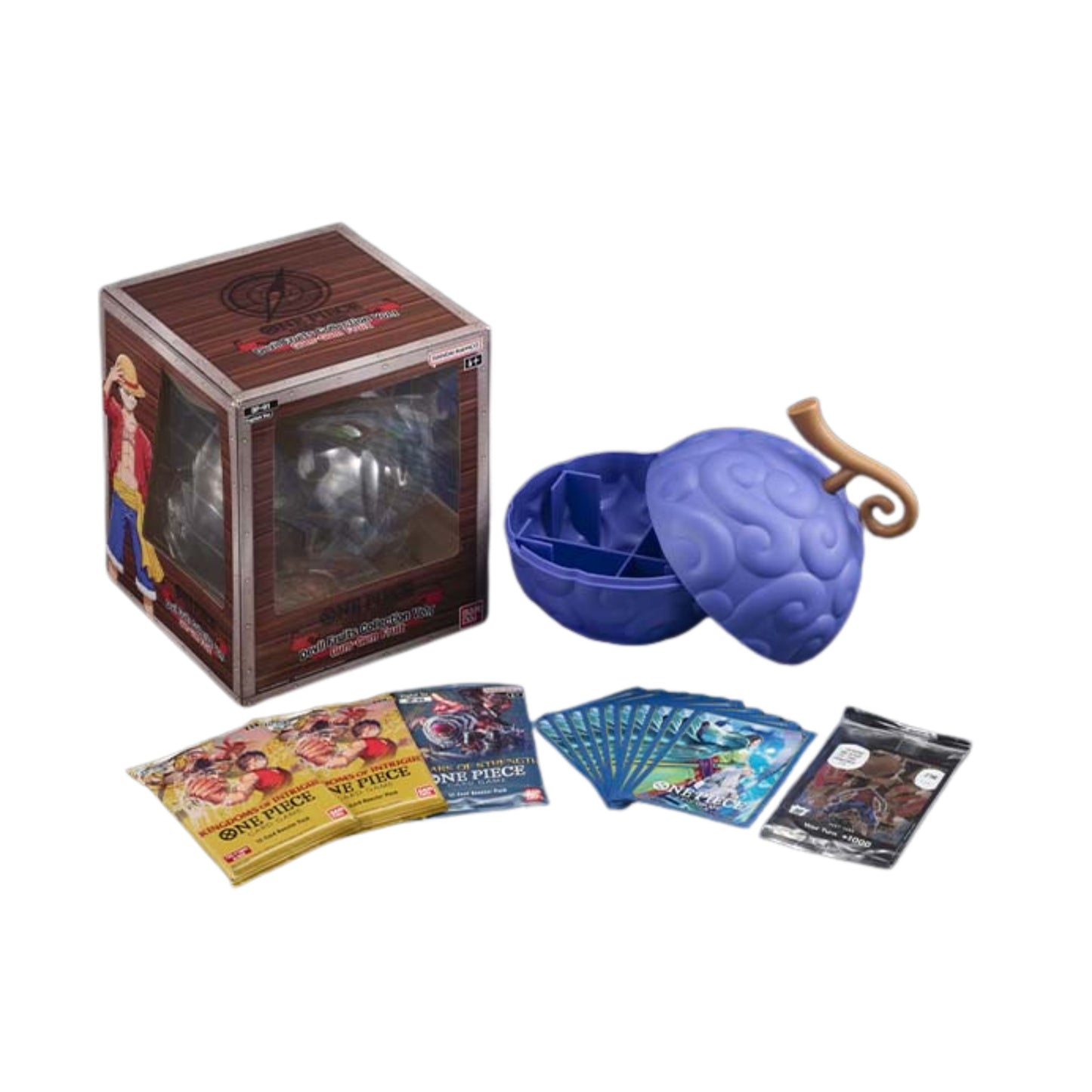 One Piece Card Game DF 01 Devil Fruit Collection Gum Gum Fruit Bandai Cards Set