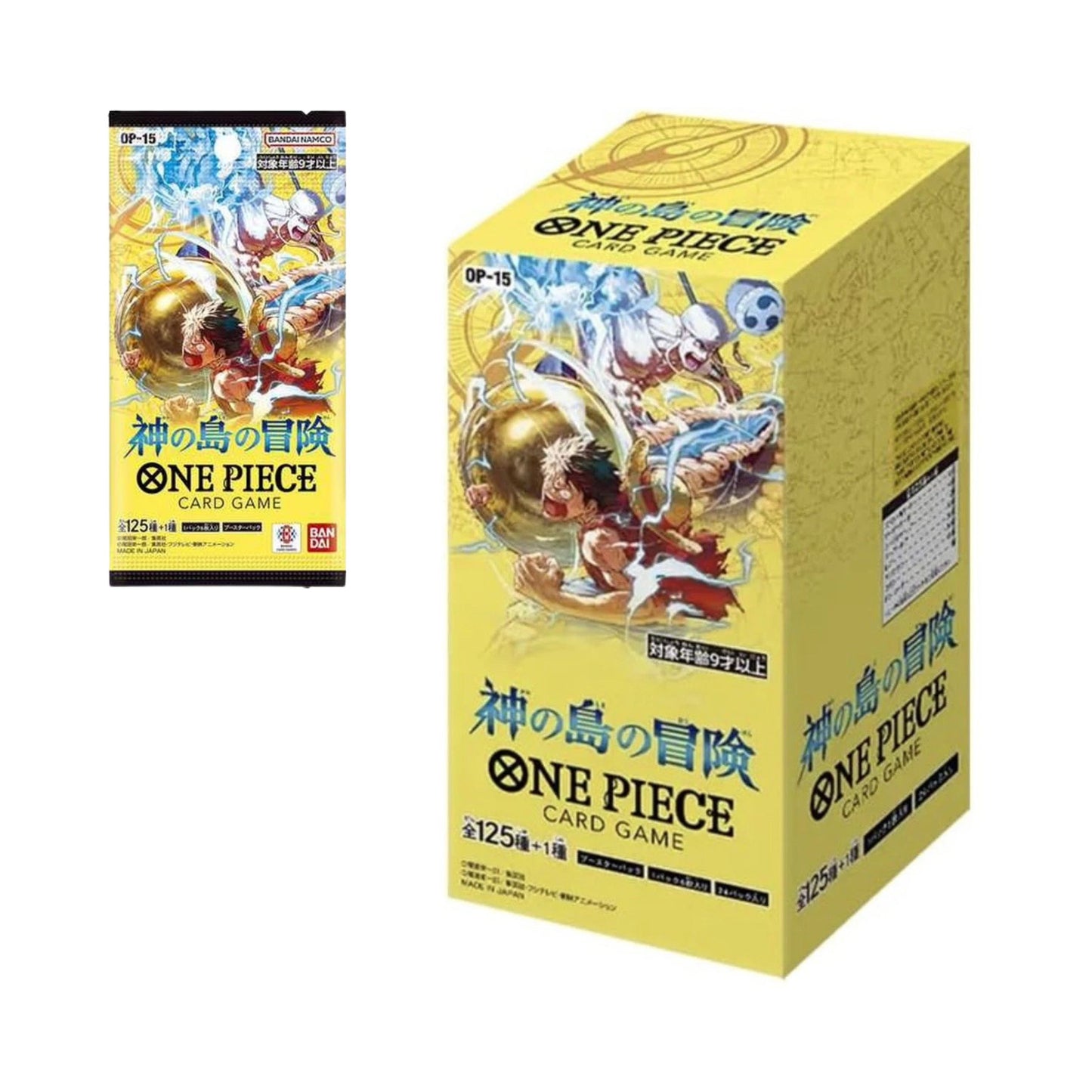 Bandai One Piece TCG Japanese OP-15 Kami Booster Box for Collectors and Players