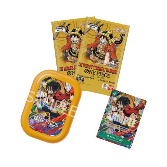 One Piece TCG OP-17 Mini Tin Vol. 3 Luffy yellow-themed collectible tin