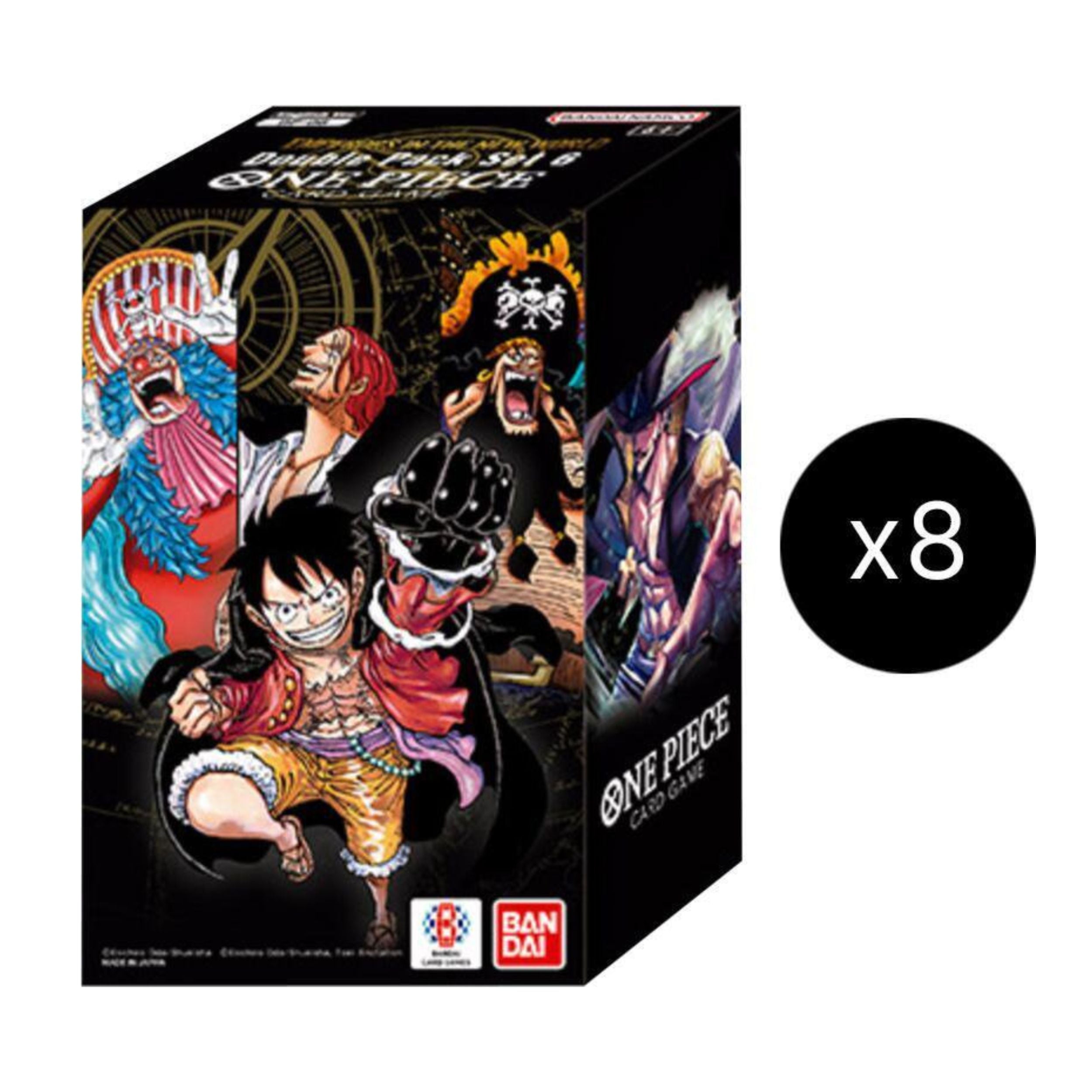 ONE PIECE EP6-9 ボックスセット One Piece TCG OP-09 Double Pack Set 6 Sealed Display 8 Box Trading
