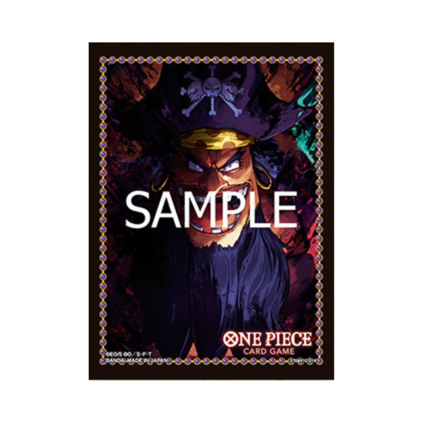 One Piece Card Game Bandai official Marshall D Teach card sleeves Vol 3 pack of 70 sleeves