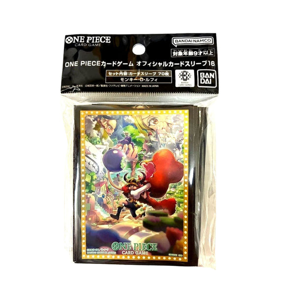 One Piece TCG Luffy Card Sleeves Vol. 16 70 count standard size trading card sleeves featuring Luffy artwork