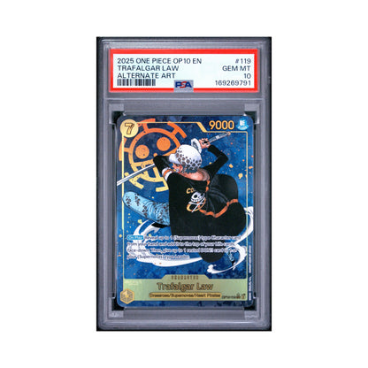 One Piece Trafalgar Law OP10 PSA 10 9791 Gem Mint Trading Card