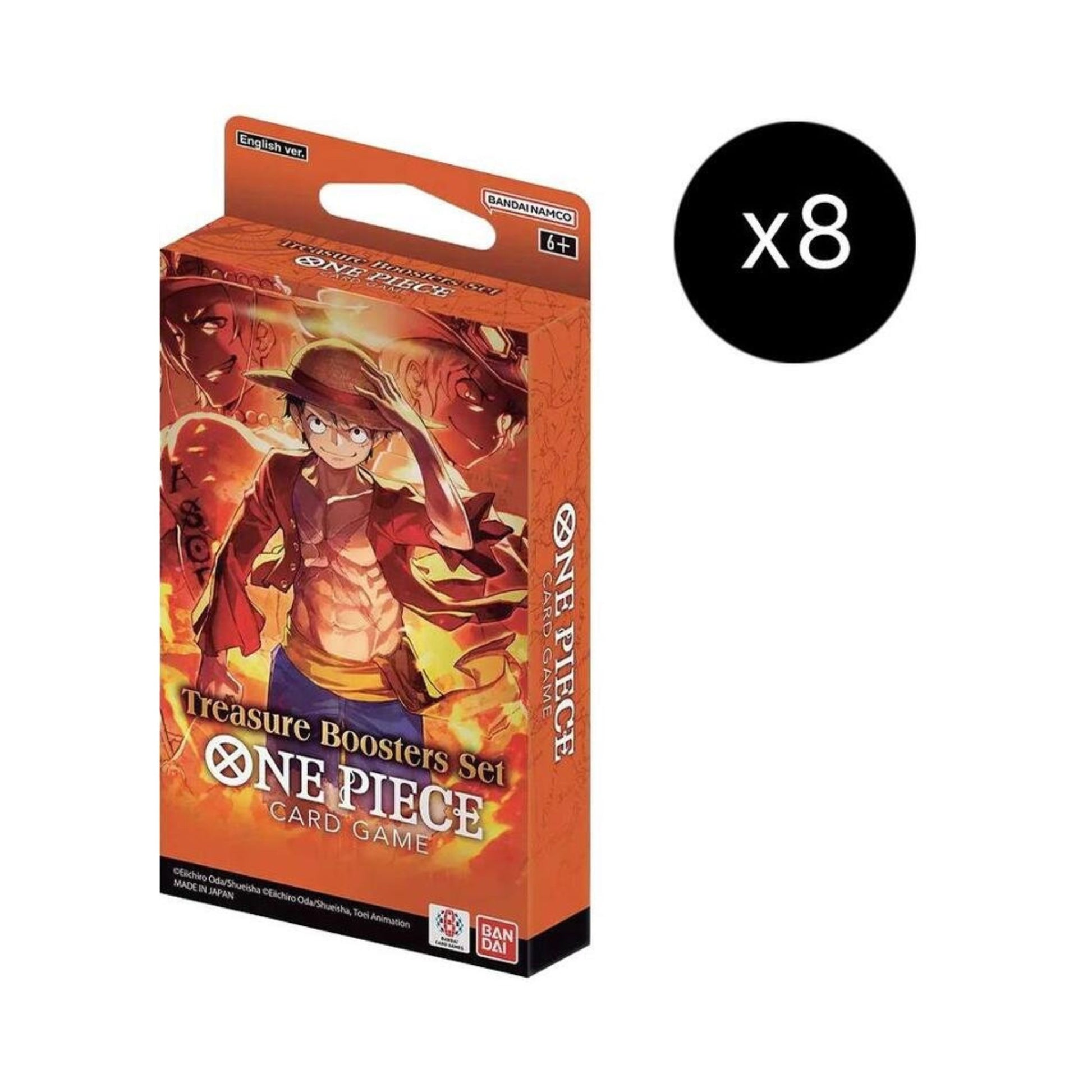 One Piece Card Game Treasure Booster Set Display Case (8 Boxes)