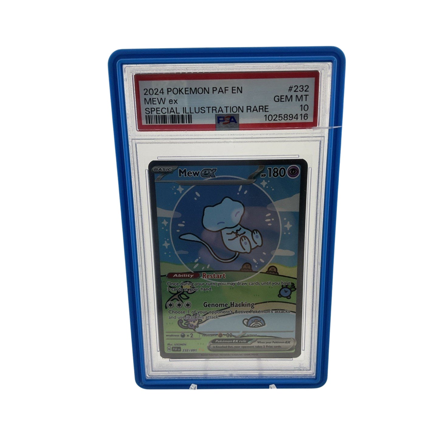 2024 POKEMON PAF EN-PALDEAN FATES SPECIAL ILLUSTRATION RARE #232 MEW EX PSA 10