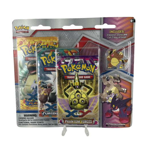 Pokemon 2014 XY 3 P-Blister (1)FlashFire (1)Furious (1)Phantom Force SEALED