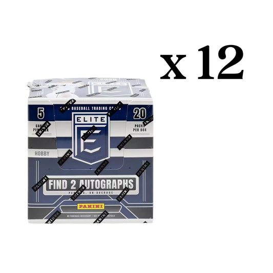 2026 Panini Donruss Elite Baseball Hobby Case - 12 Boxes per Case, 2 Autographs per Box, 20 Packs per Box, Green Gold Kaboom Inserts, Pen Pals Auto Cards