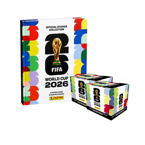 2026 Panini FIFA World Cup 100ct Sticker & Hard Cover Album Combo - Official Soccer Sticker Collection with Album and Sticker Packs, Collectible Trading Stickers Featuring All 48 Teams