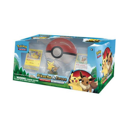 Pokémon TCG Pikachu and Eevee Poké Ball Collection with promo cards booster packs and Poké Ball storage case